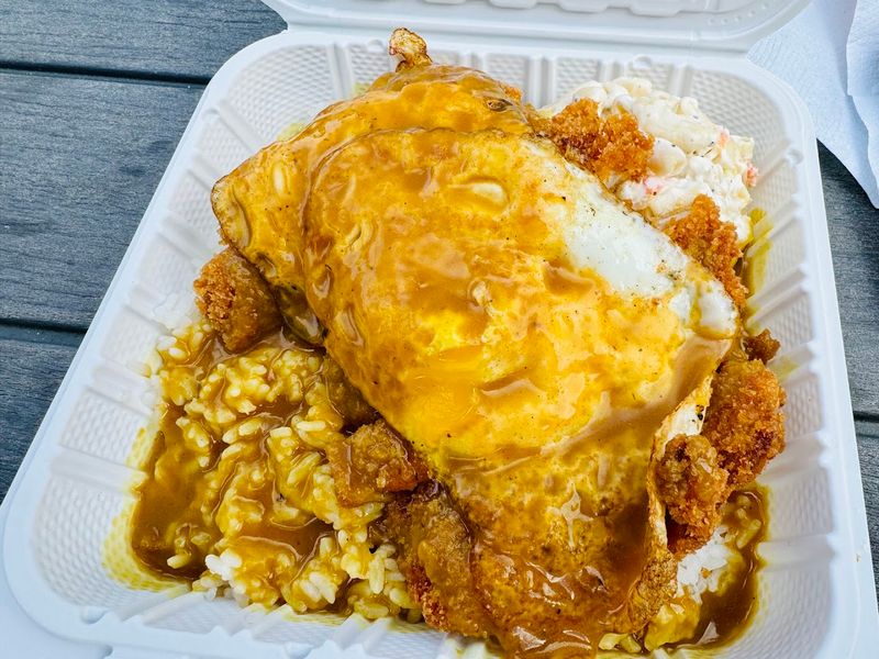 The Famous Mochiko Chicken On A Sweet Roll