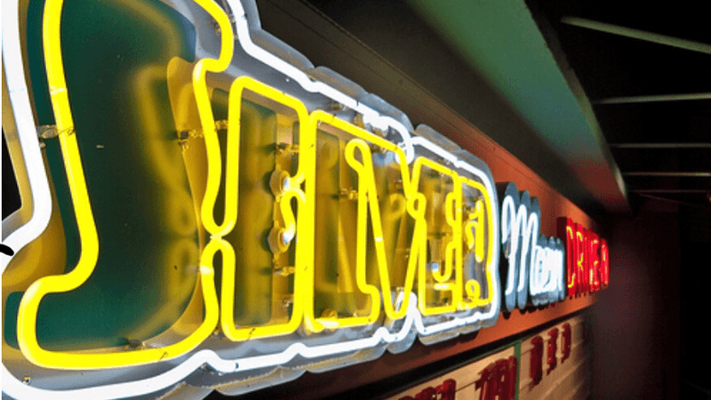 Iconic Neon Sign On New Tampa Highway