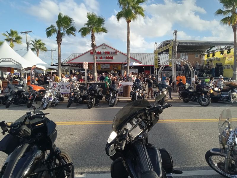Motorcycles Turn The Street Into Part Of The Show