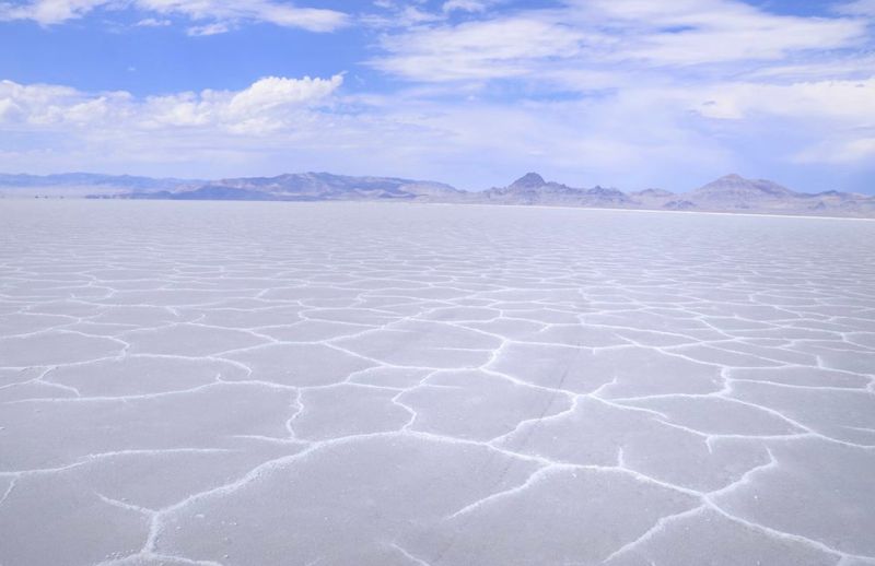 Salty Flats Add To The Stark Landscape