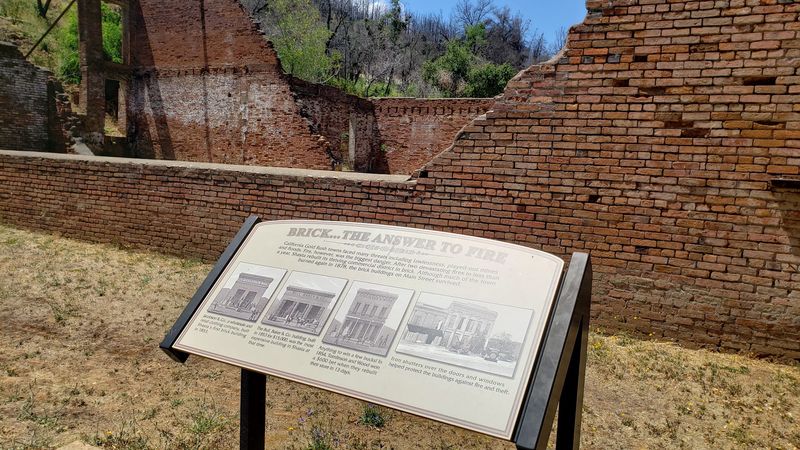 The Old Brick General Store Still Shows Its Charred Walls