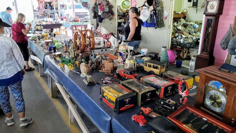 Rows Of Antiques And Vintage Collectibles
