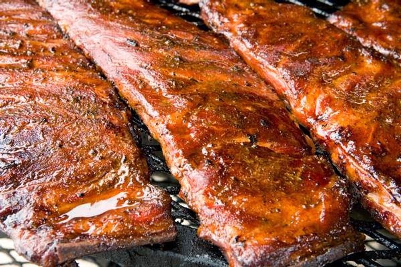 Oak Smoked Ribs With Brown Sugar And Tupelo Honey