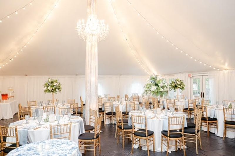 The Reception Tent That Handles Rain With Style