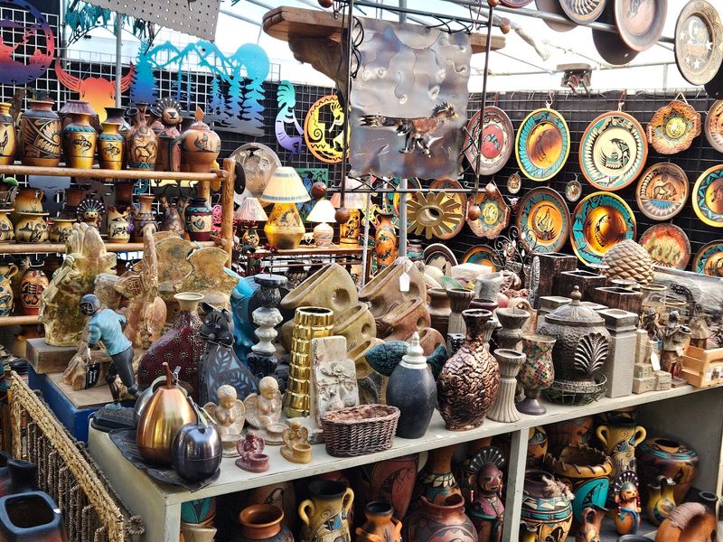 Rows Of Handmade Crafts, Jewelry, And Vintage Goods