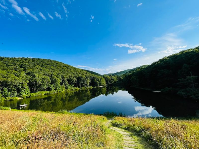 Upper Sherando Lake and the Art of Fishing