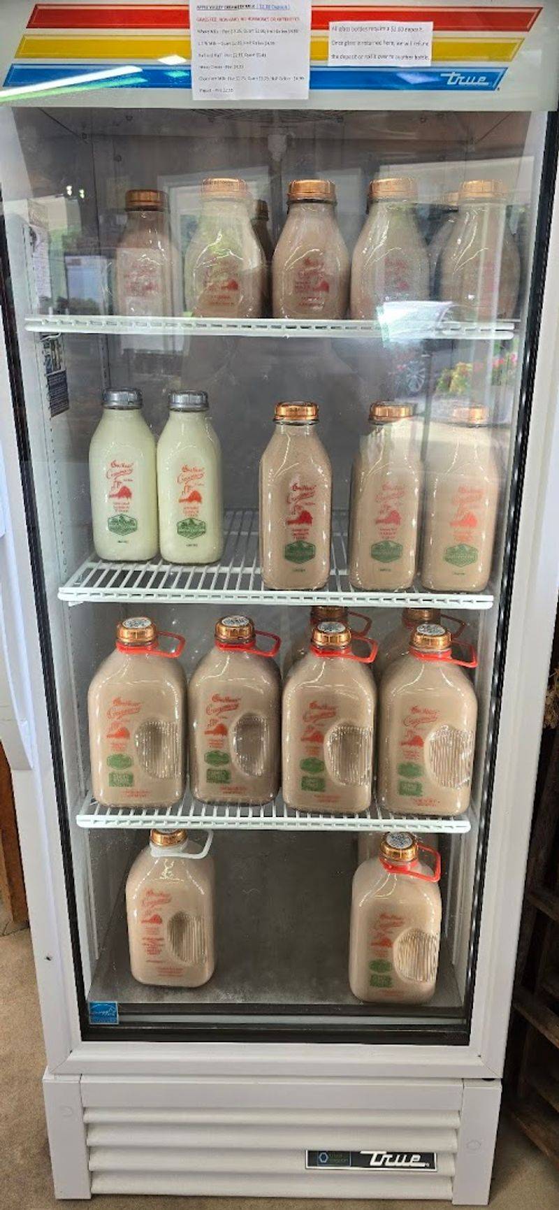 Local Dairy in Glass Bottles Straight from the Farm Stand