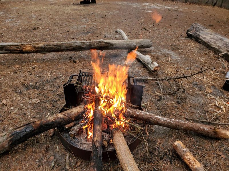 Cooking Over a Real Fire at the Campsite