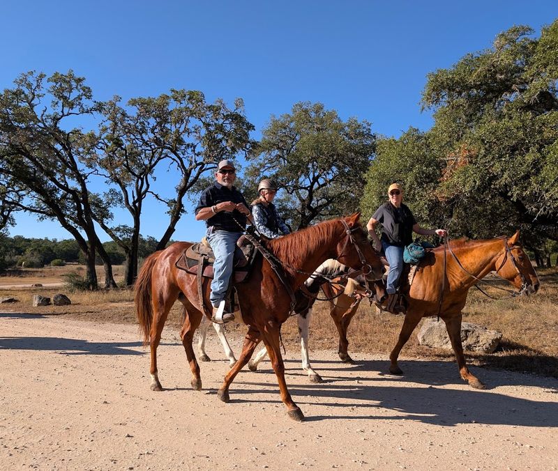 Horseback Riding Through Open Texas Ranchland