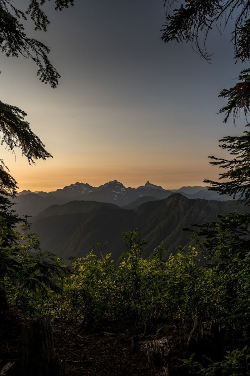 One Last Sunset Before The Hike Down