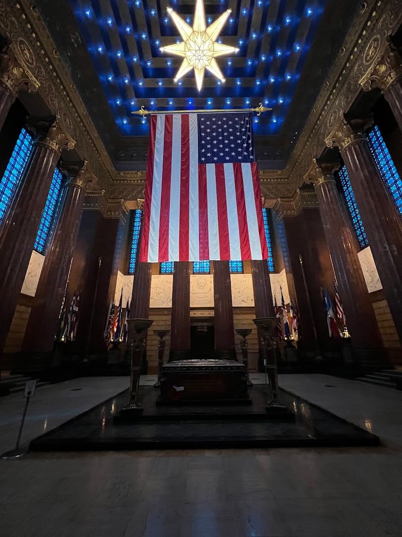 The Breathtaking Shrine Room With Its Towering Flag Display