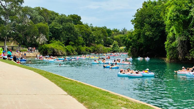 Tubing the Comal River from the Island