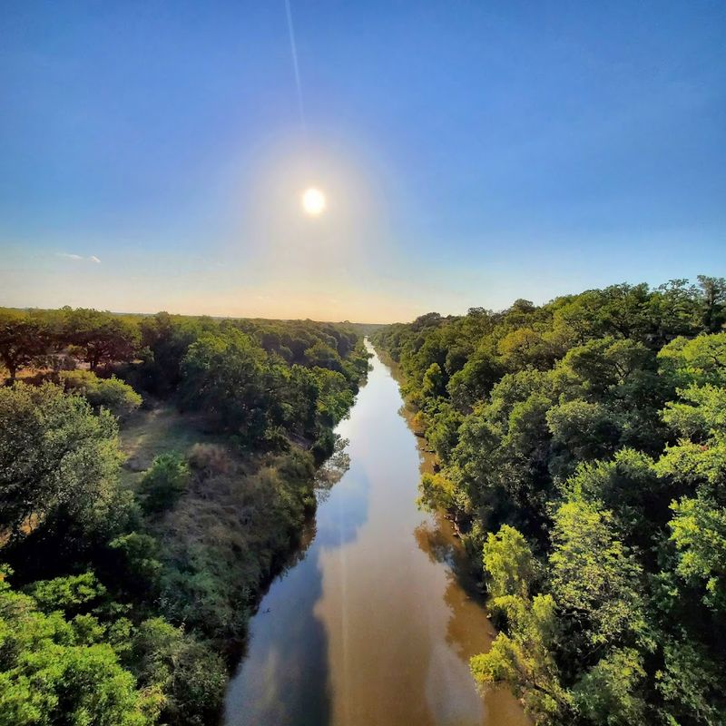 The Colorado River View From the Middle of the Span
