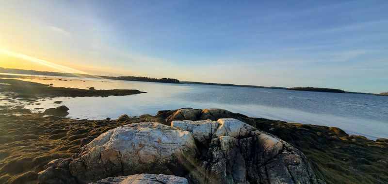 Rocky Beaches And Tide Pools Edge The Shore