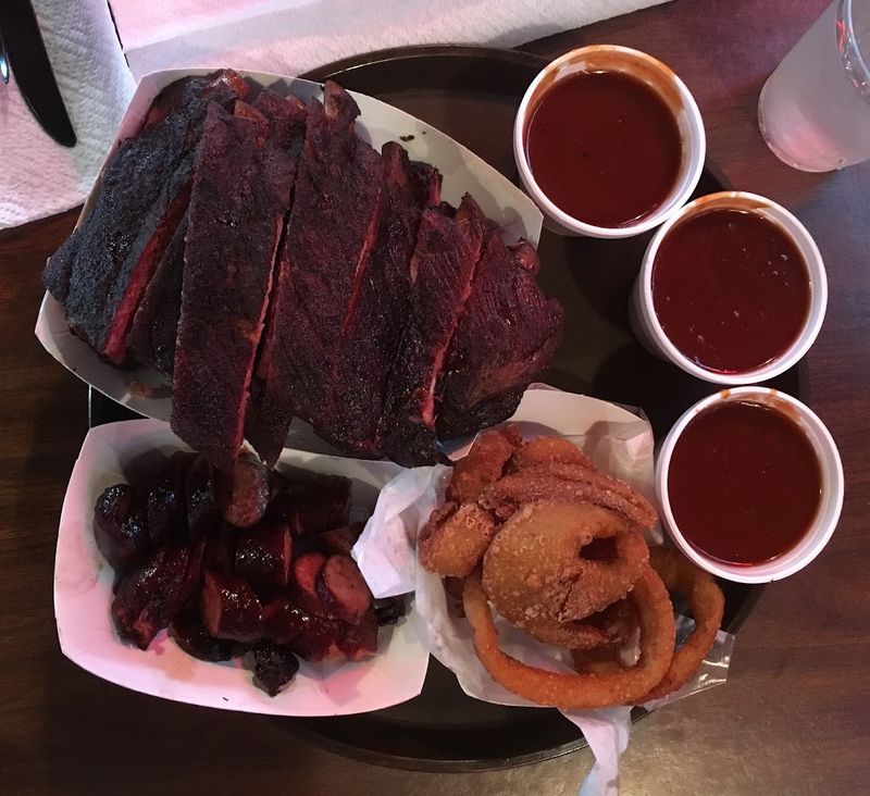 Ribs and Sausage Round Out a Serious Spread
