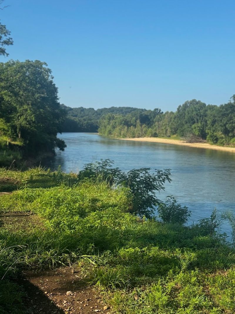 The Illinois River Sets the Scene Below