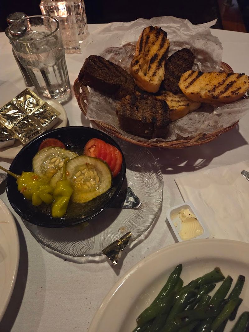 The Famous Relish Tray and Garlic Toast Starter