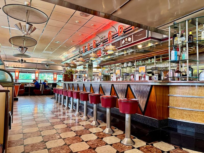 A Neon Glowing Beacon From A 1950s Movie Set