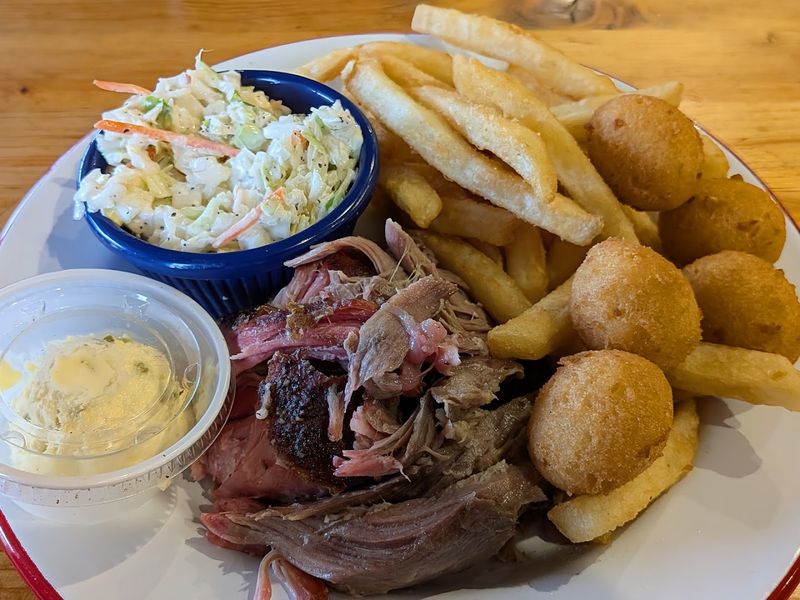 The Hickory Smoke That Greets You First