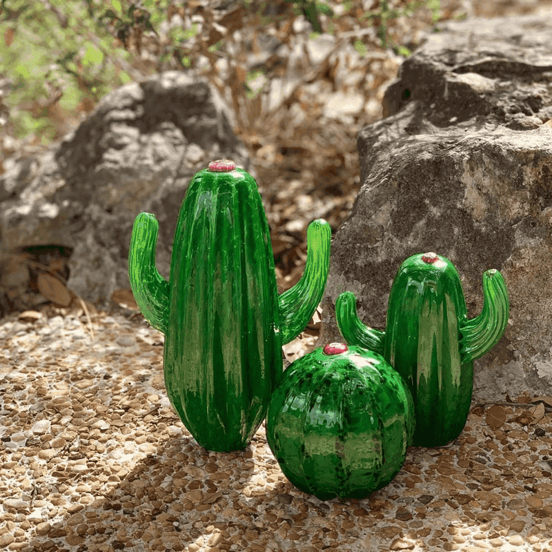 Unique Glass Pieces Including Popular Cactus Motifs
