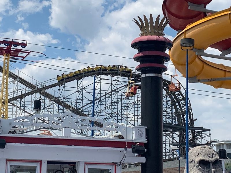 Seven Coasters at One Park on the Shore of Lake Shafer