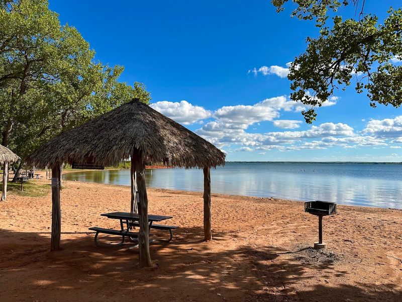 Sandy Beach and the Swimming Area