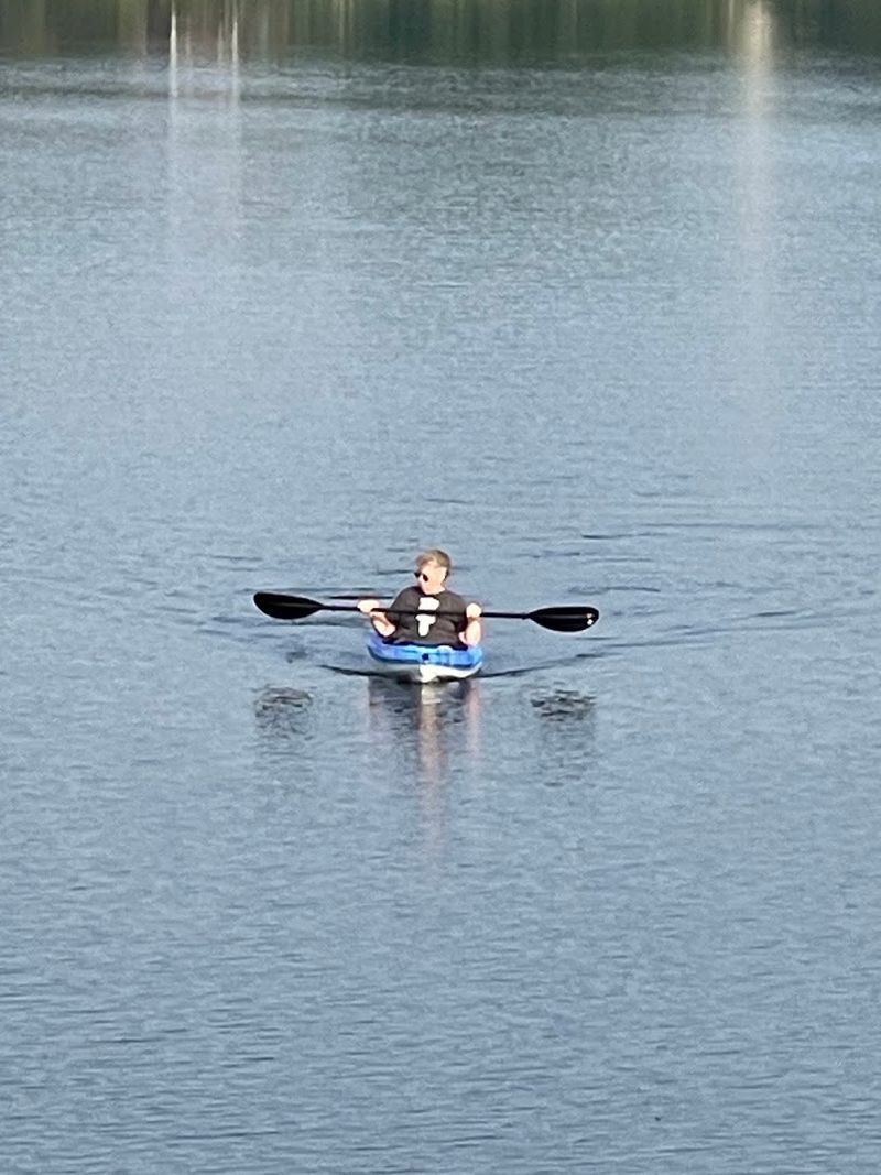 Kayaking on Moody Lake for a Quiet Paddle