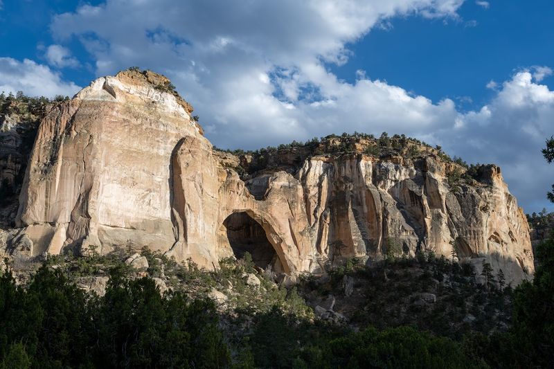 La Ventana Natural Arch and the Sandstone Cliffs