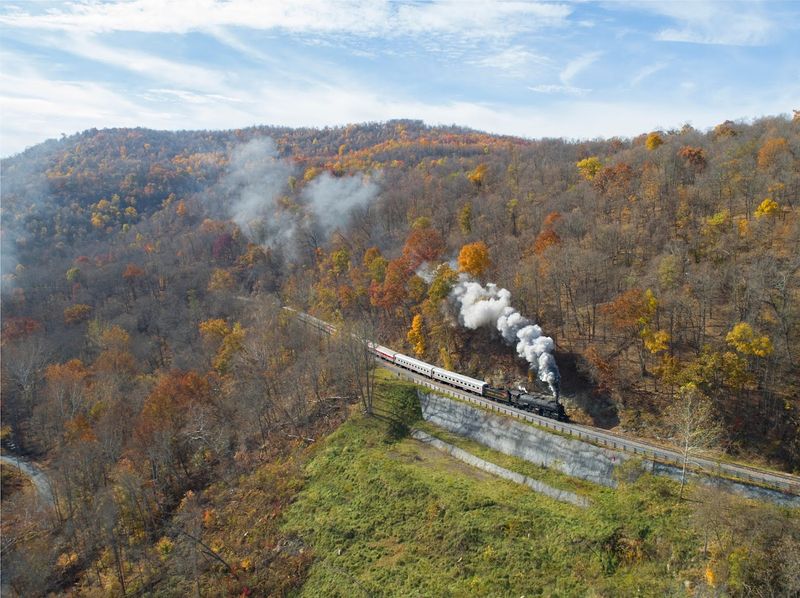 The Allegheny Mountain Scenery in Spring Bloom