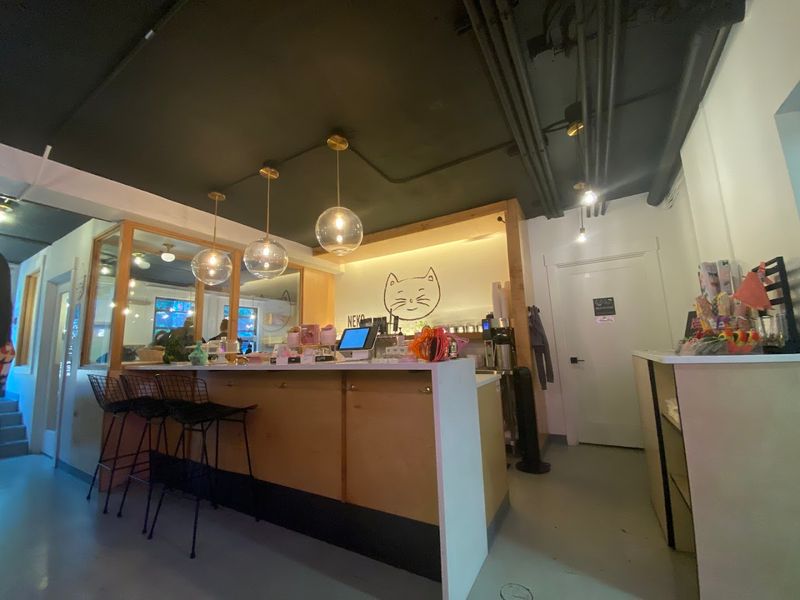 Stepping Inside A Warm And Modern Cafe With A Soft Glow