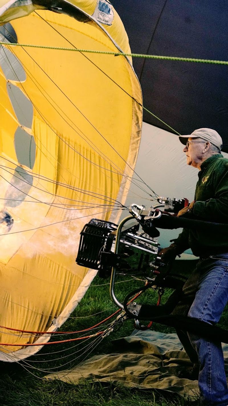 Watching the Balloon Come to Life Before Takeoff