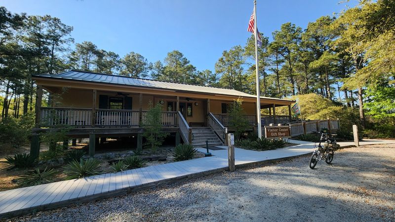 The Visitor Center With Rocking Chairs and Real Bathrooms