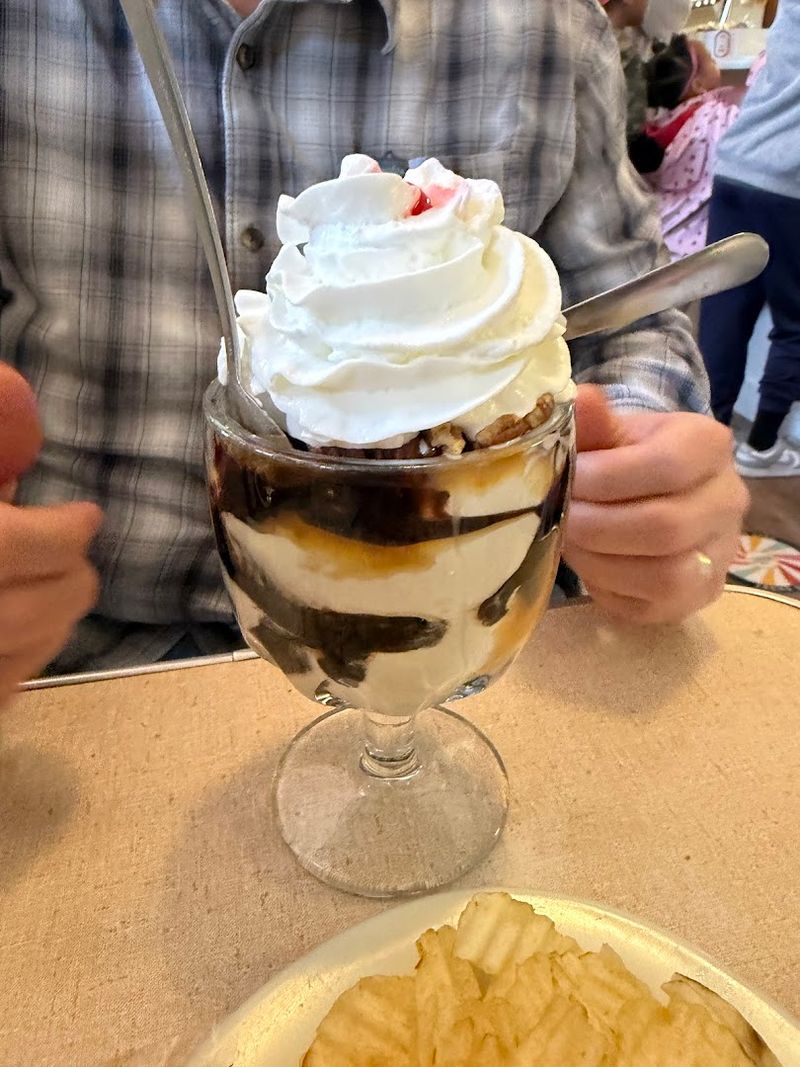 Sundaes and Ice Cream Made on Site