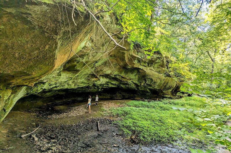 The Natural Rock Overhang and Cave Area
