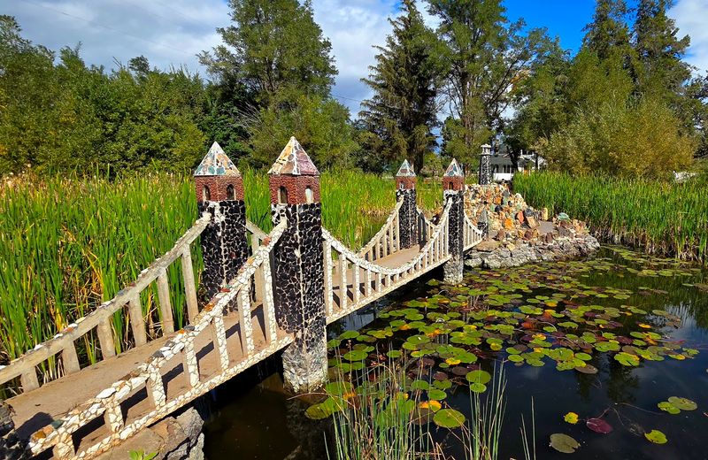 The Water Features and Island Garden Area