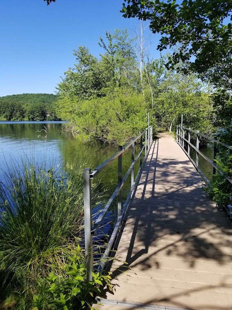 Island Bridges Trail And Its Floating Crossings Over The Water