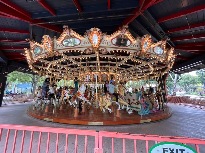 A 1906 Carousel Among Flowering Gardens