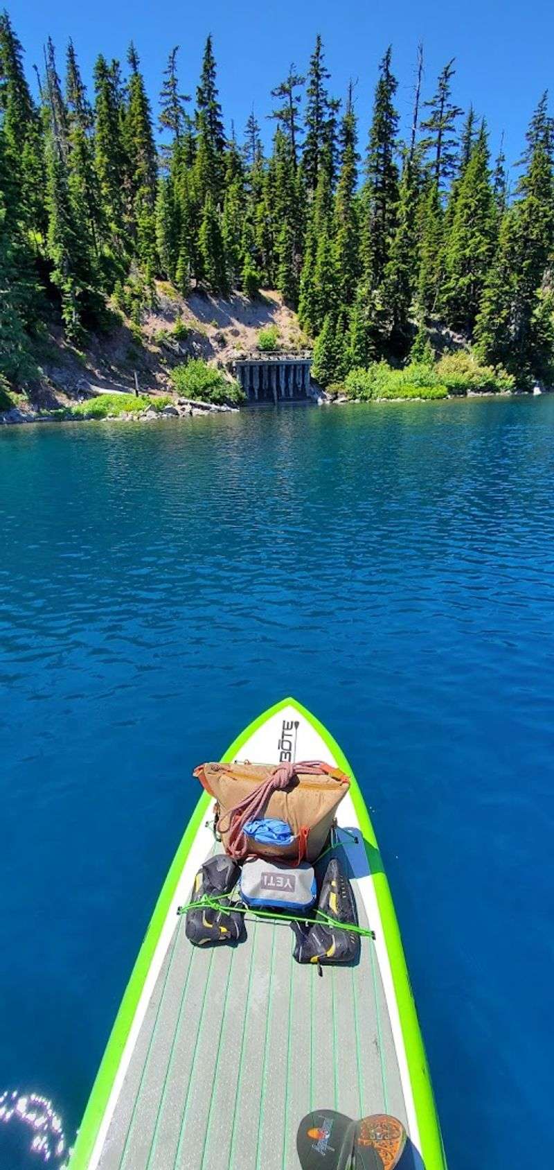 Paddleboarding and Kayaking on Glassy Calm Water