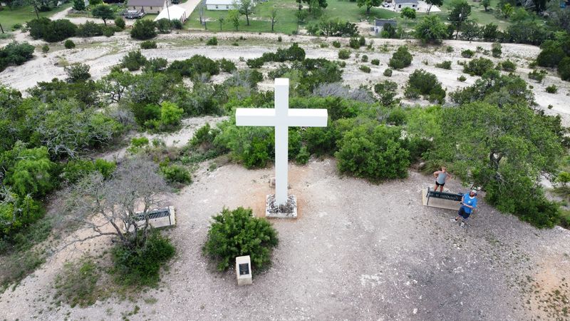 The Iconic Lighted Cross at the Summit