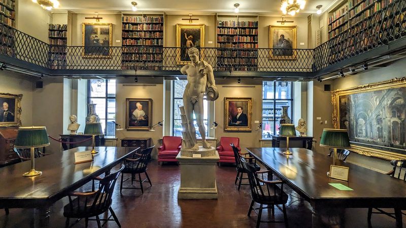 A Grand Neo-Palladian Hall Filled With Golden Light