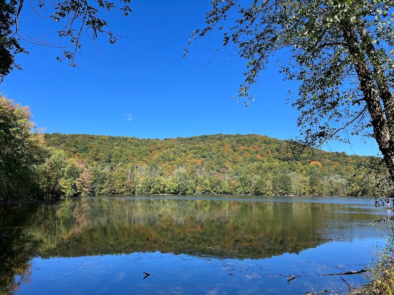 Scarlet Oak Pond and the Reservoir Scenery