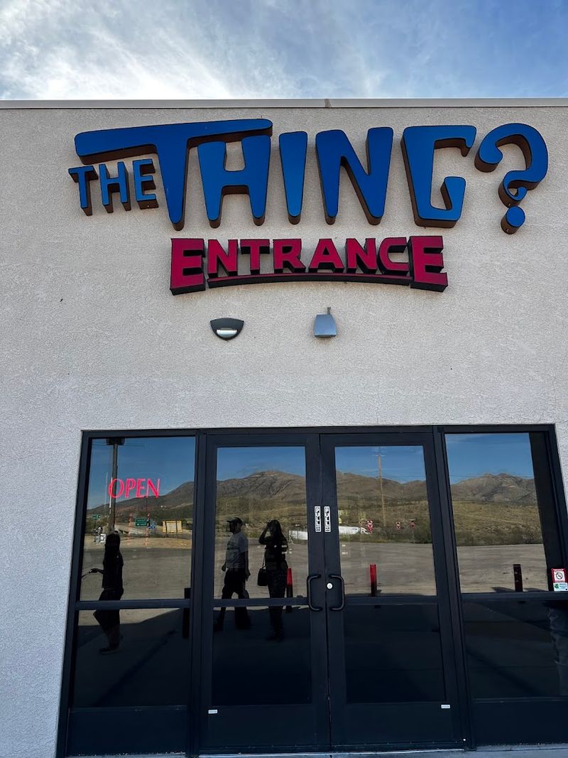 A Bright Sign And A Thirty Foot Arrow On The Highway