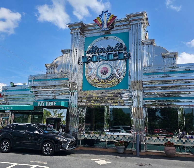 The Chrome Beacon On A Quiet Stretch Of Cobb Parkway