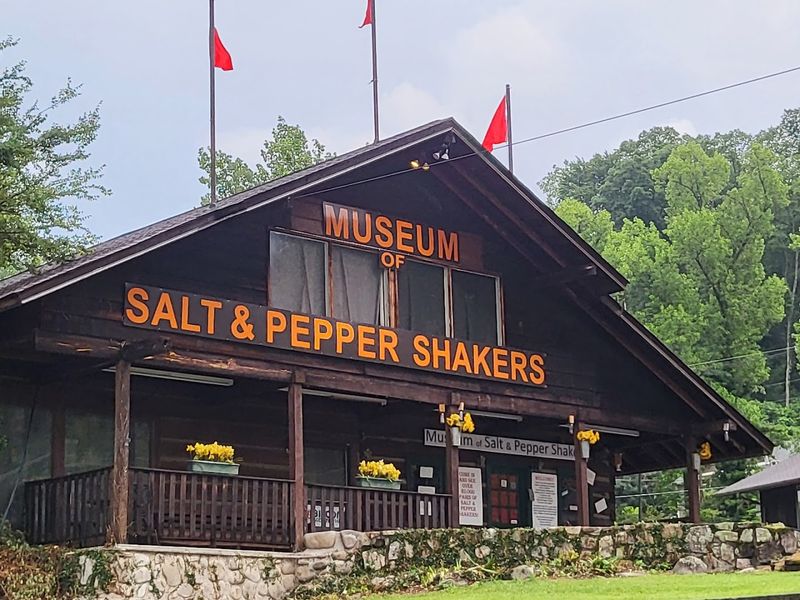 The Smoky Mountain Log Cabin With An Orange Sign