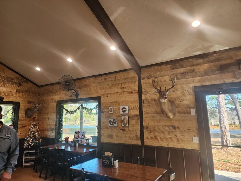 A Deer Stand Right Inside the Dining Room A Deer Stand Right Inside the Dining Room