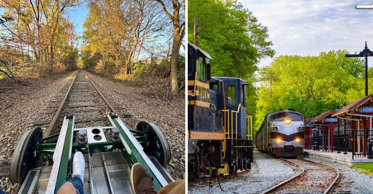 This Unique Indiana Adventure Lets You Pedal A 2-Mile Scenic Railway ...