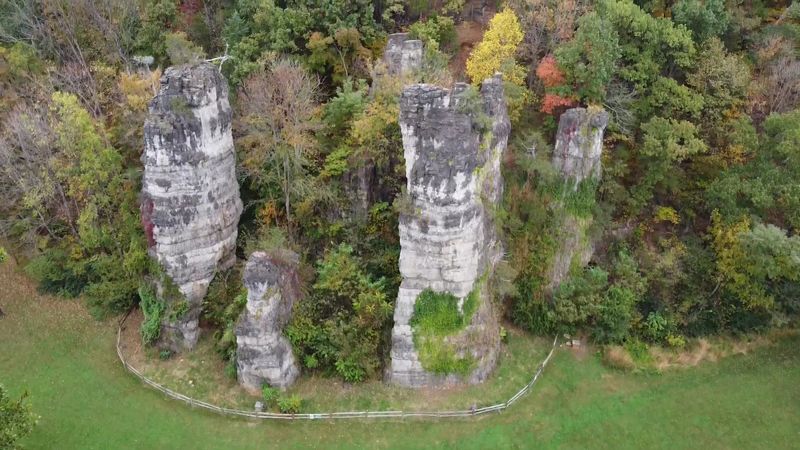 The Seven Towering Rock Chimneys Up Close