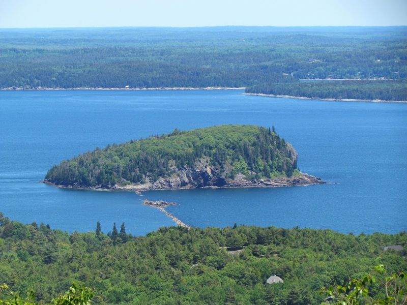 The Island Rises Quietly Above Frenchman Bay