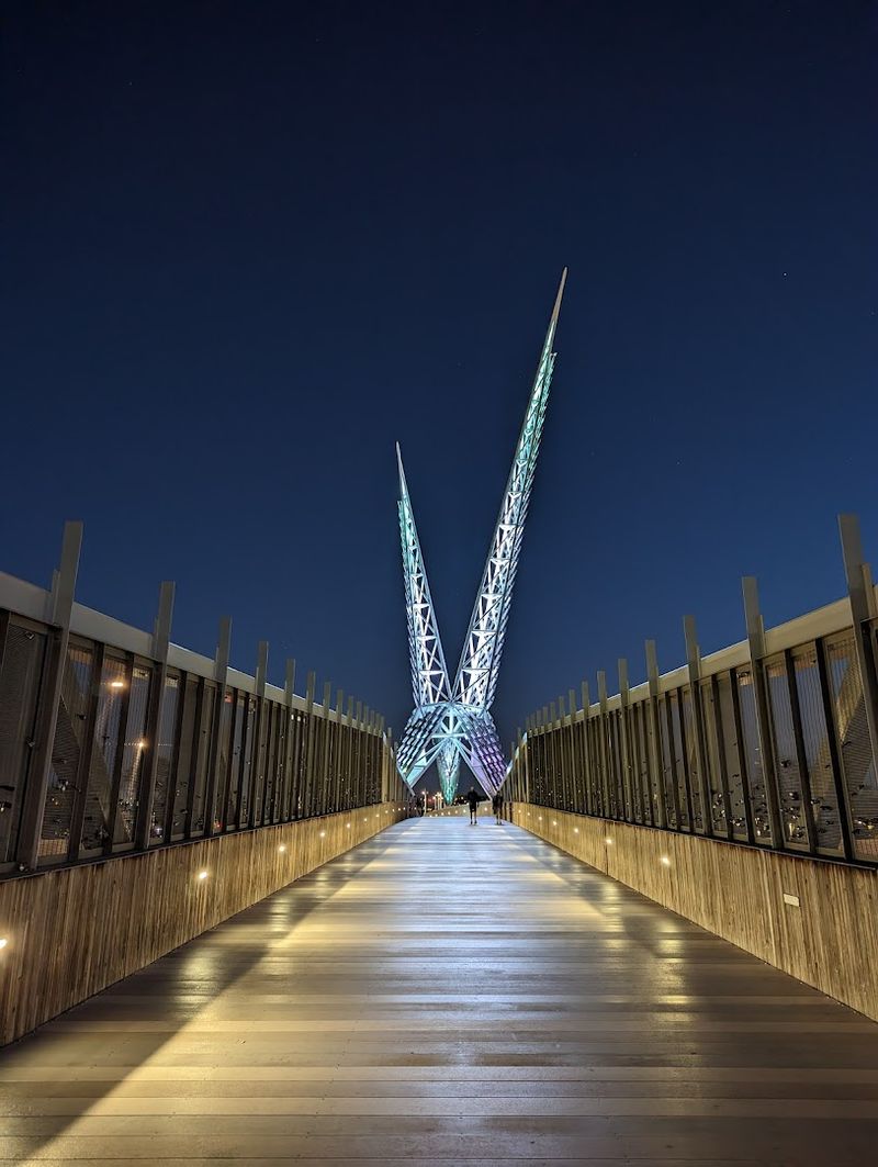 The Scissortail Bridge and Scenic Views