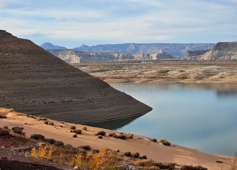 Exposed Shoreline Shows How Much Shifted